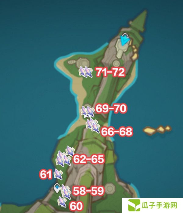 原神微光角菌材料采集路线 72个微光角菌材料在哪里[多图]图片5